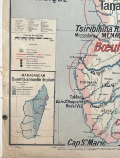 Ancienne carte scolaire Vidal-Lablache 36, 1914, T14 – Indochine française