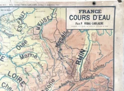 Ancienne carte Vidal Lablache 2, Mézières, T46, 1910 - France Cours d'eau