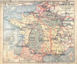 Ancienne carte Vidal-Lablache 7, Mézières, T41, 1900 - France Trains