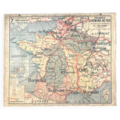 Ancienne carte Vidal-Lablache 7, Mézières, T41, 1900 - France Trains