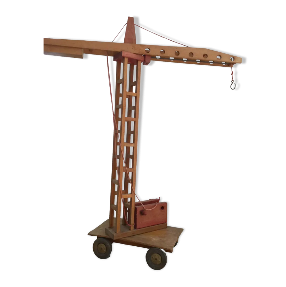 Ancienne grue en bois Dejou