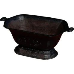 Ancienne jardinière en fonte avec poignées, française, années 1900-1920