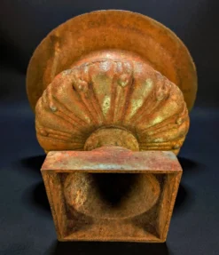 Ancienne Jardinière en Fonte – Vasque Médicis sur pied – 27 cm – 5,5 kg