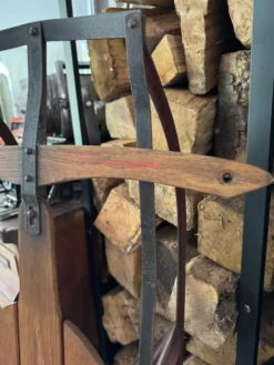 Ancienne luge américaine en bois vintage