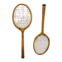 Ancienne paire de raquette de tennis vintage
