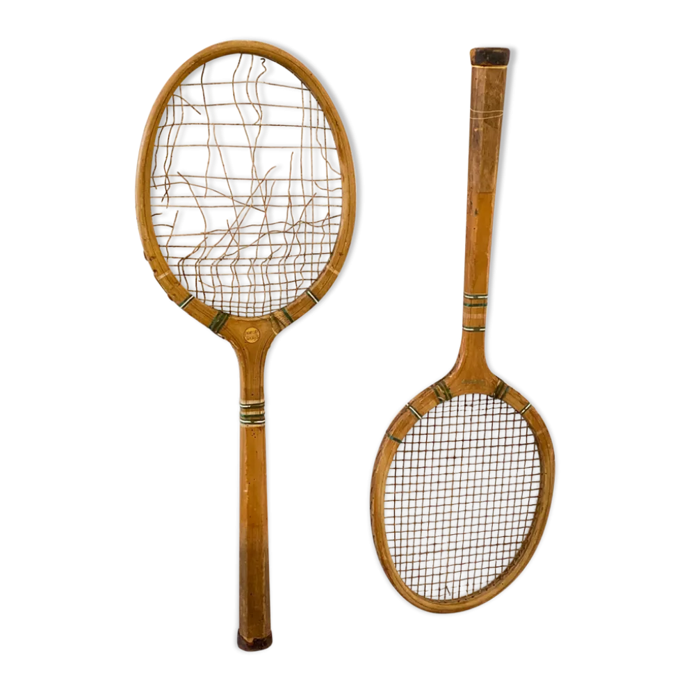 Ancienne paire de raquette de tennis vintage