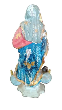 Ancienne petite sculpture en bois, Vierge Immaculée, Amérique du Sud, XIXe siècle