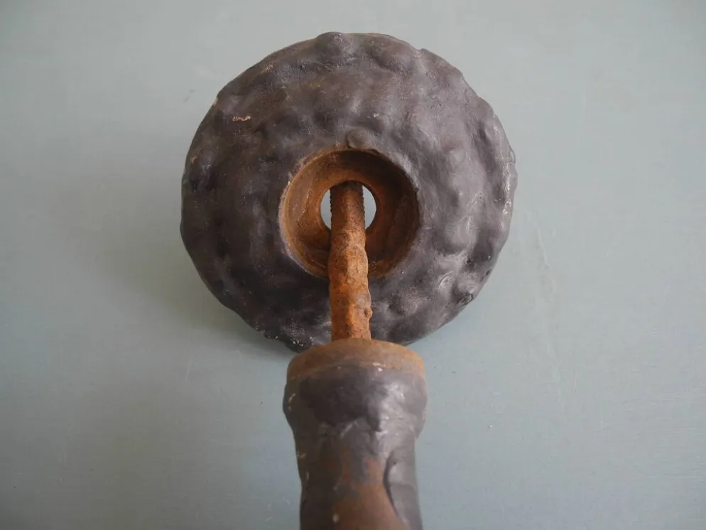 ancienne poignée porte fonte antique french cast iron door handle