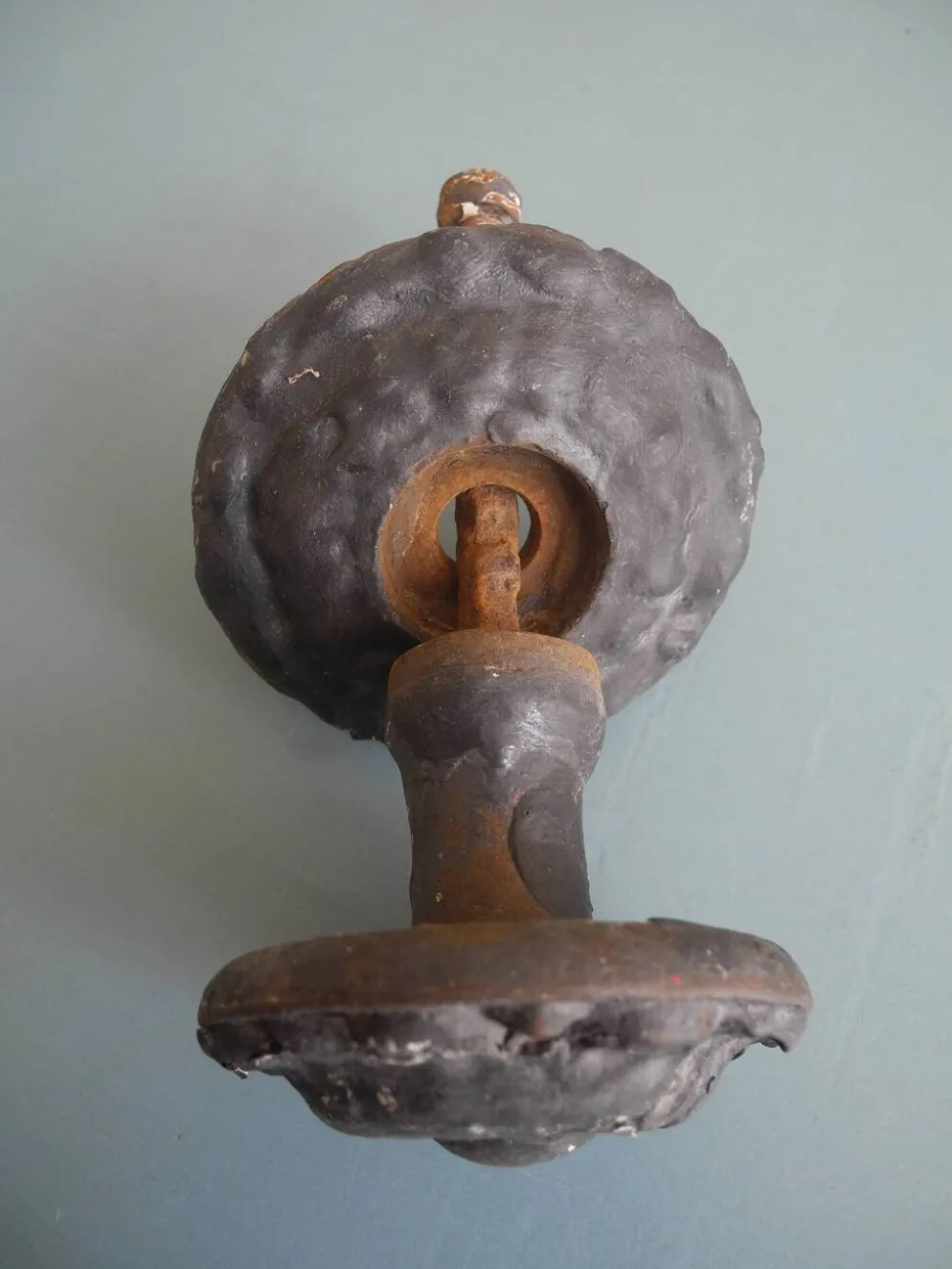 ancienne poignée porte fonte antique french cast iron door handle