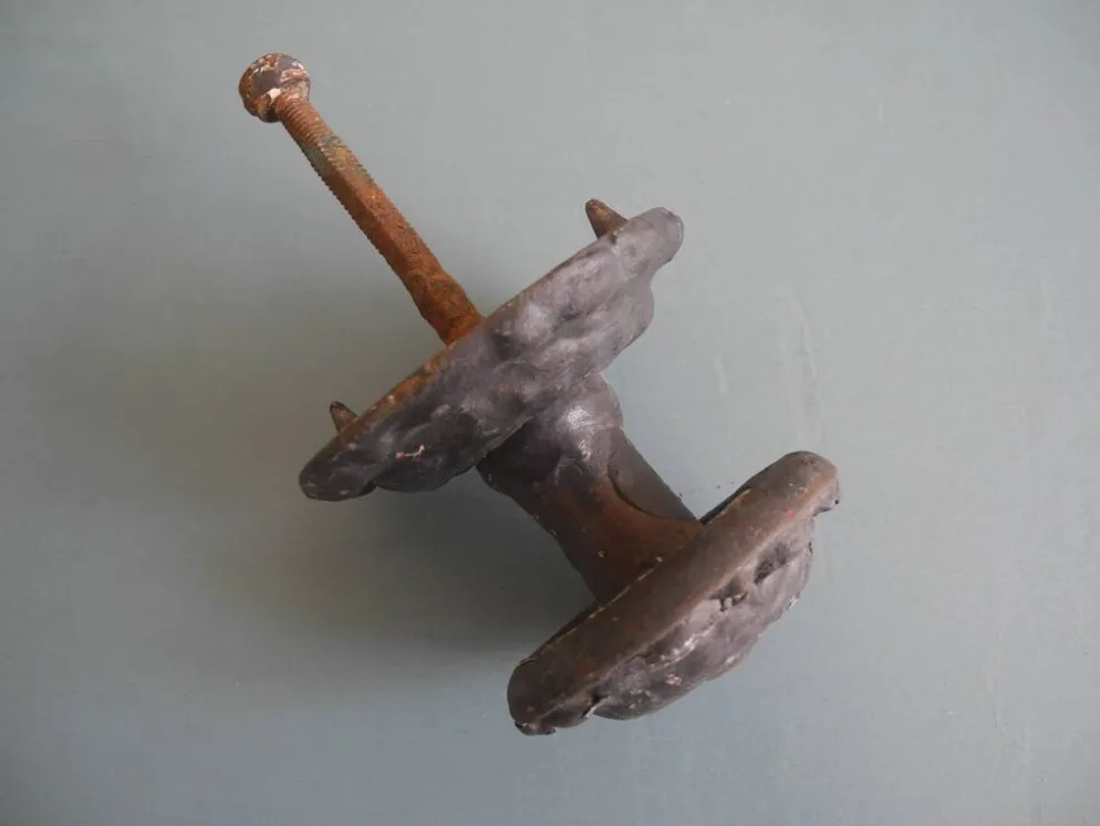 ancienne poignée porte fonte antique french cast iron door handle