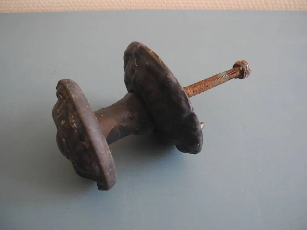 ancienne poignée porte fonte antique french cast iron door handle