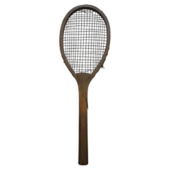 Ancienne raquette de tennis en bois, 1900