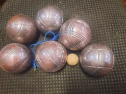 6 anciennes boules de petanque