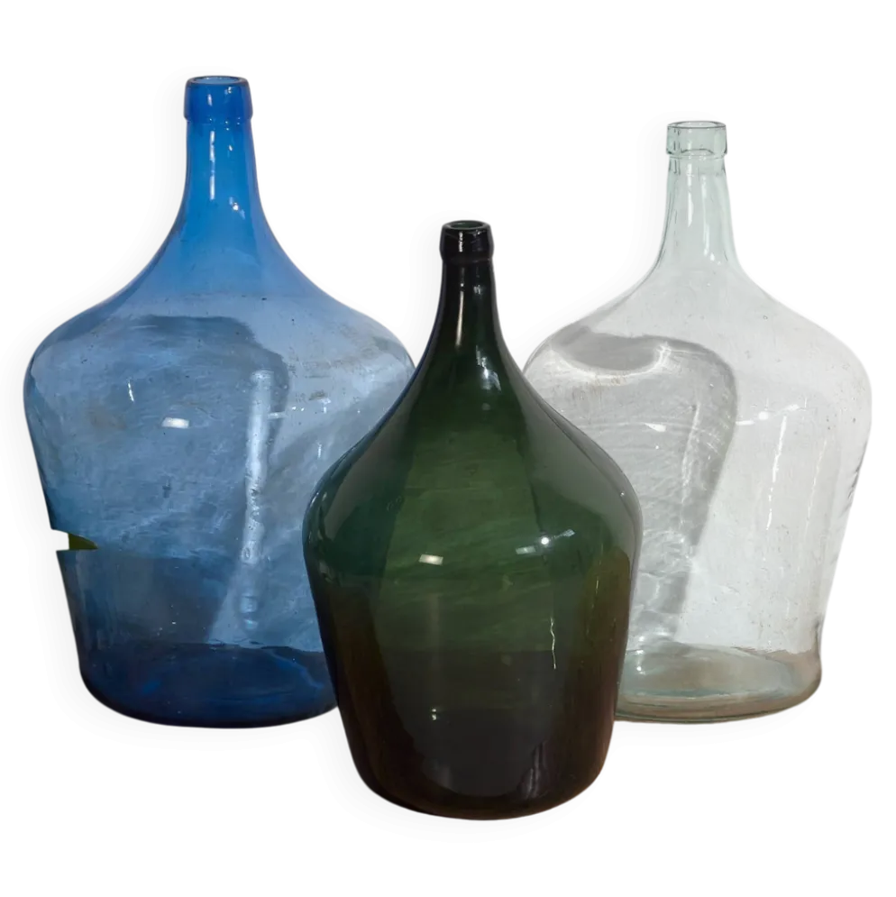 Anciennes coupes en verre (c.1920). Ensemble 3 pièces #4
