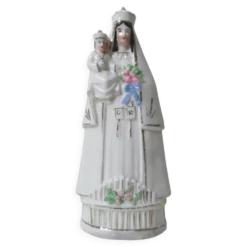 Ancienne vierge Marie statue en porcelaine Notre Dame 16,5 cm