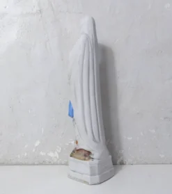 Ancienne vierge Marie statue en biscuit XIXème