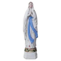 Ancienne vierge Marie statue en biscuit XIXème