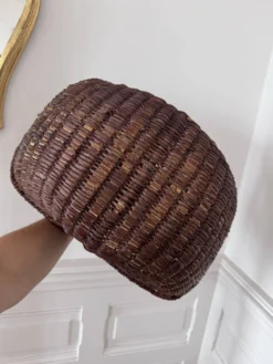 Ancien panier à récolte en osier