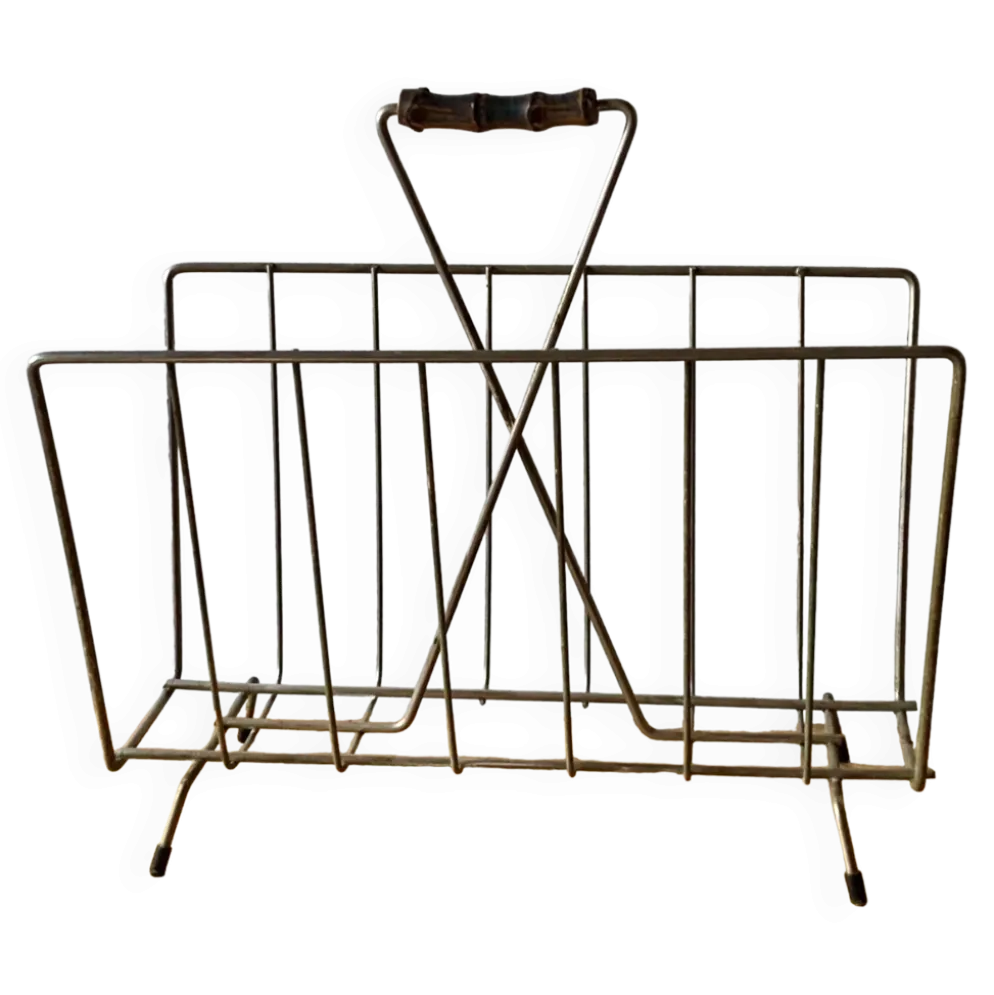 Ancien porte-revue métallique - 1950
