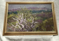 Ancien tableau Huile sur carton signé dimension : hauteur -57cm- largeur-83