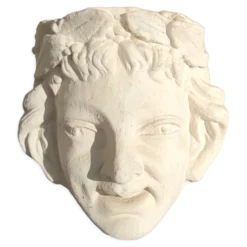 Ancien visage en plâtre décor antique