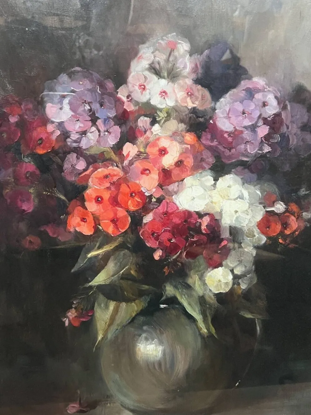 Andrée Marissal-Calberg, "Hortensias dans un vase".