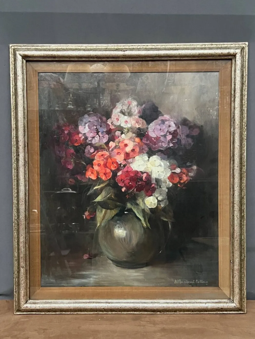 Andrée Marissal-Calberg, "Hortensias dans un vase".