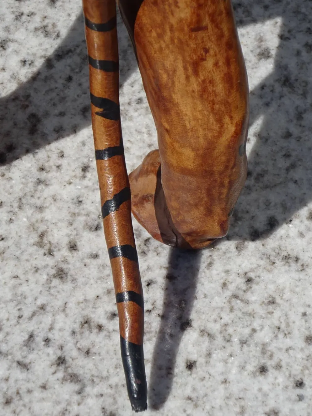 Animal en cuir véritable, tigre de 58 cm
