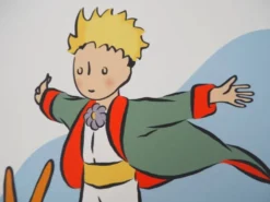 Antoine de Saint-Exupéry : Le Petit Prince et son ami le renard, lithographie
