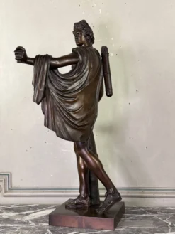 Apollon du Belvédère, bronze d’après l’antique, cachet du fondeur, Jaboeuf et Rouard, Paris