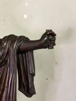 Apollon du Belvédère, bronze d’après l’antique, cachet du fondeur, Jaboeuf et Rouard, Paris