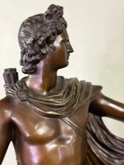 Apollon du Belvédère, bronze d’après l’antique, cachet du fondeur, Jaboeuf et Rouard, Paris