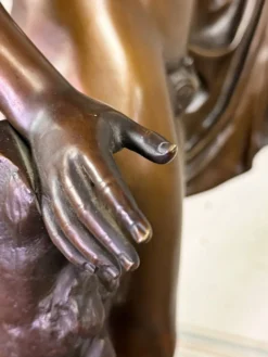 Apollon du Belvédère, bronze d’après l’antique, cachet du fondeur, Jaboeuf et Rouard, Paris