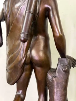 Apollon du Belvédère, bronze d’après l’antique, cachet du fondeur, Jaboeuf et Rouard, Paris