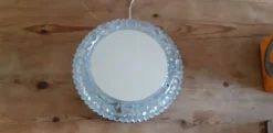 Applique vintage métal verre et miroir