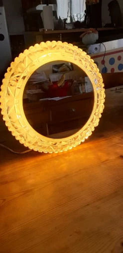 Applique vintage métal verre et miroir