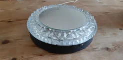 Applique vintage métal verre et miroir