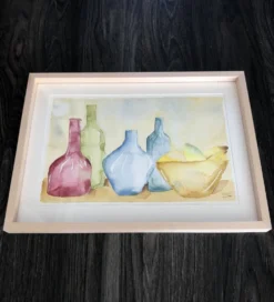 Aquarelle post impressionniste, Allemagne années 90