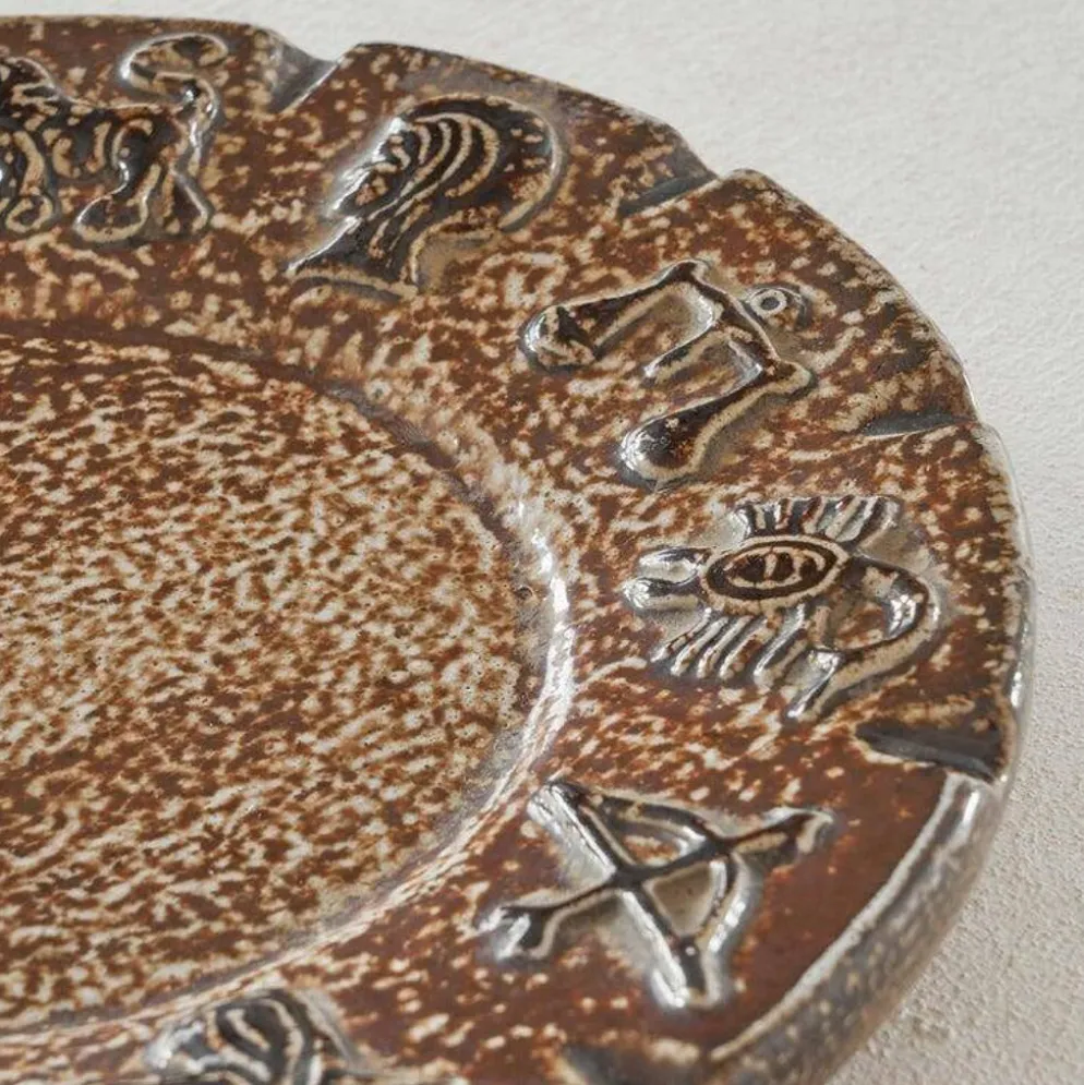 Armogrès Schale 'Zodiac' en poterie des années 1960