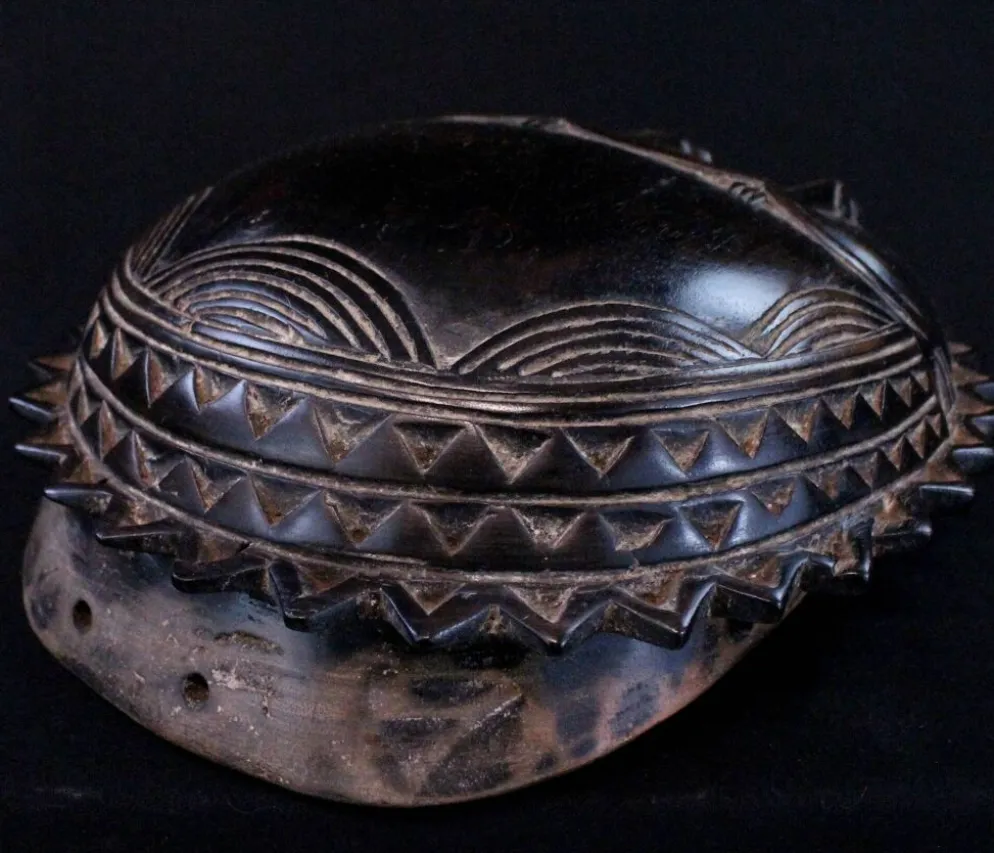 Art Africain Afrique - Masque Baoulé Soleil - 28 cm