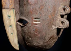 Art Africain Afrique Tribal - Masque Djimini Ligbi Kulango - 31 Cms