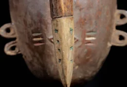 Art Africain Afrique Tribal - Masque Djimini Ligbi Kulango - 31 Cms