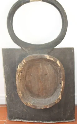Art Africain Masque palette bois sculpte Cote d'Ivoire Baoule hauteur 87 cm