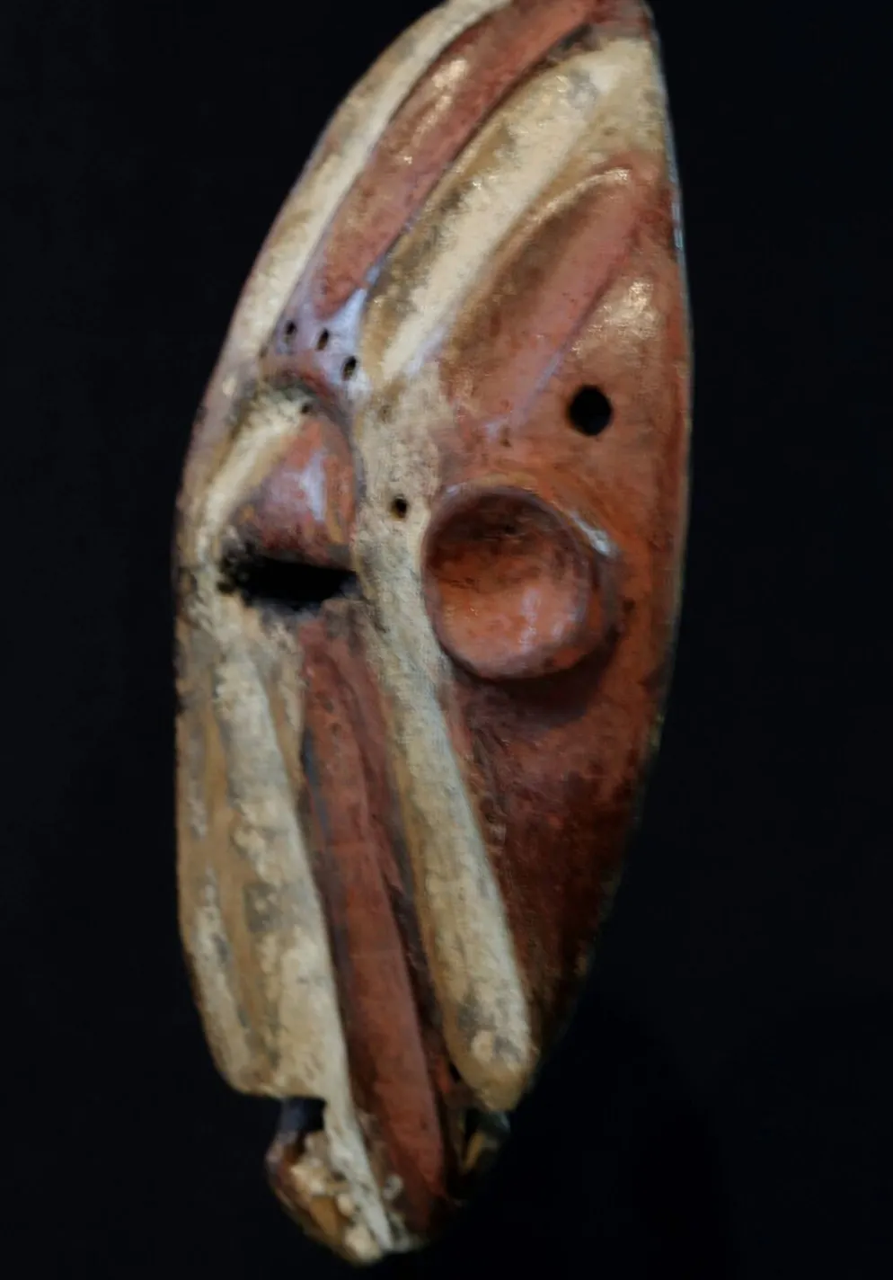Art Africain Tribal - Masque Kela Yela RDC - 24,5 Cms