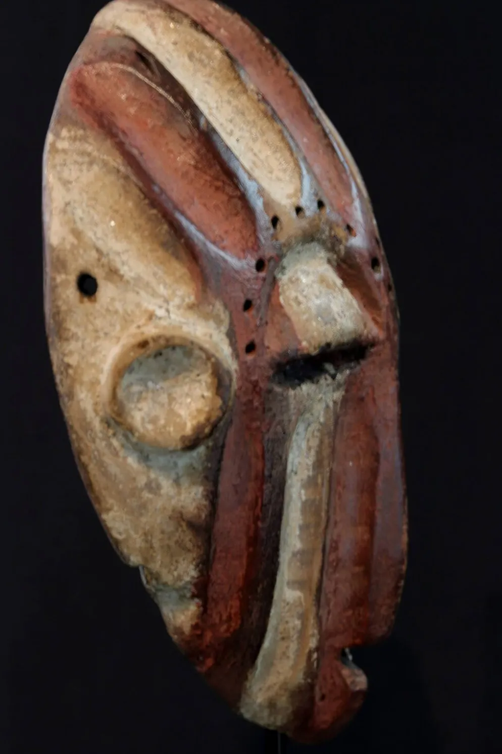 Art Africain Tribal - Masque Kela Yela RDC - 24,5 Cms