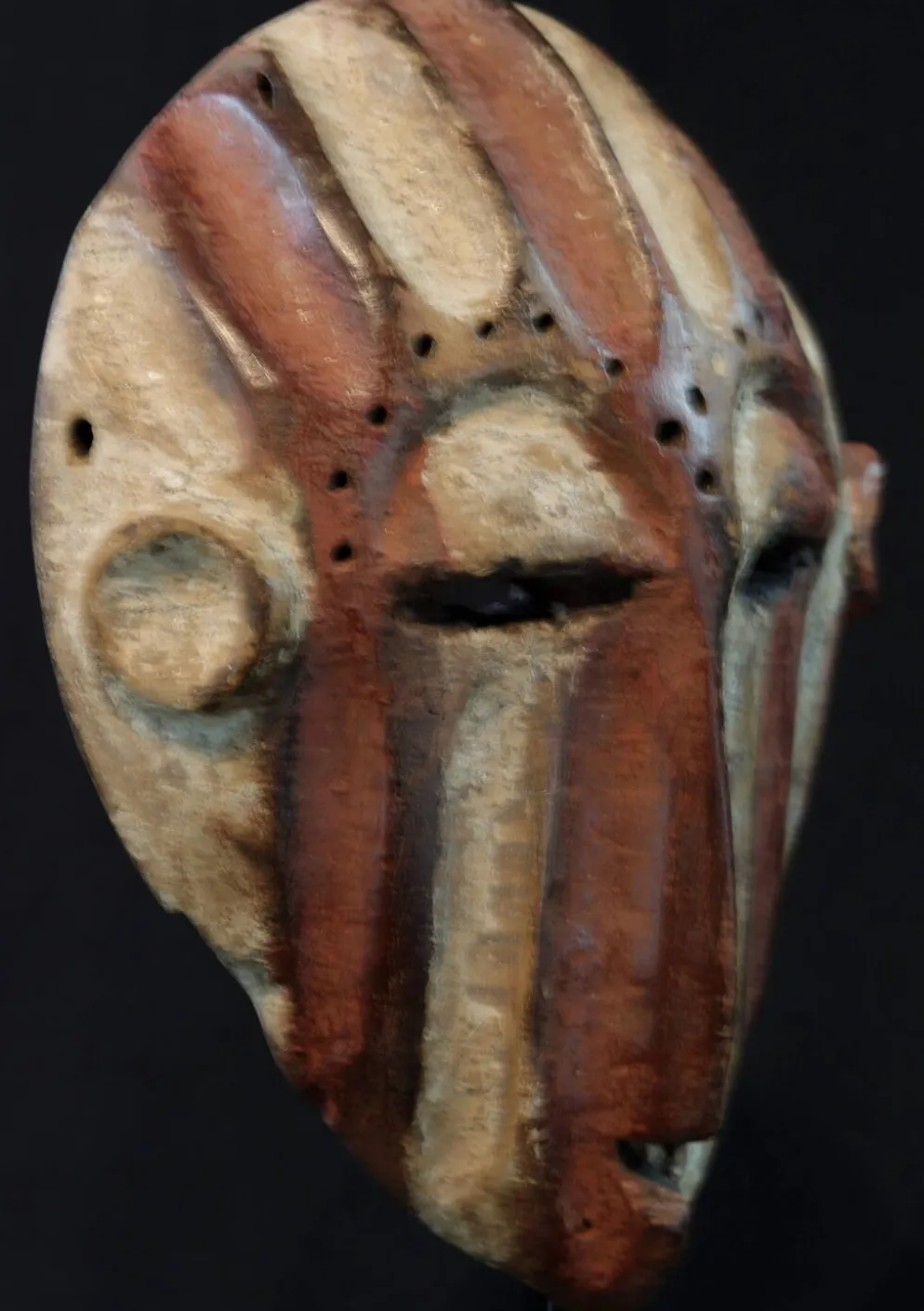 Art Africain Tribal - Masque Kela Yela RDC - 24,5 Cms