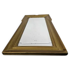 Art déco – Miroir tabernacle – doré – verre taillé – 19e siècle