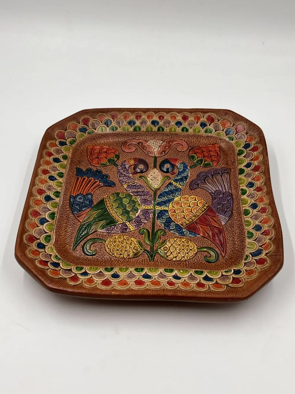 Assiette carrée en céramique Ceramica del Convento