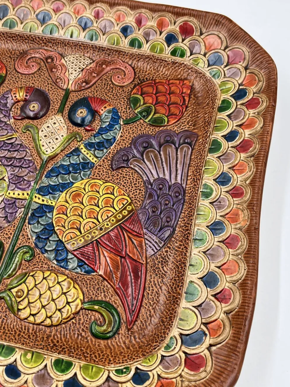 Assiette carrée en céramique Ceramica del Convento