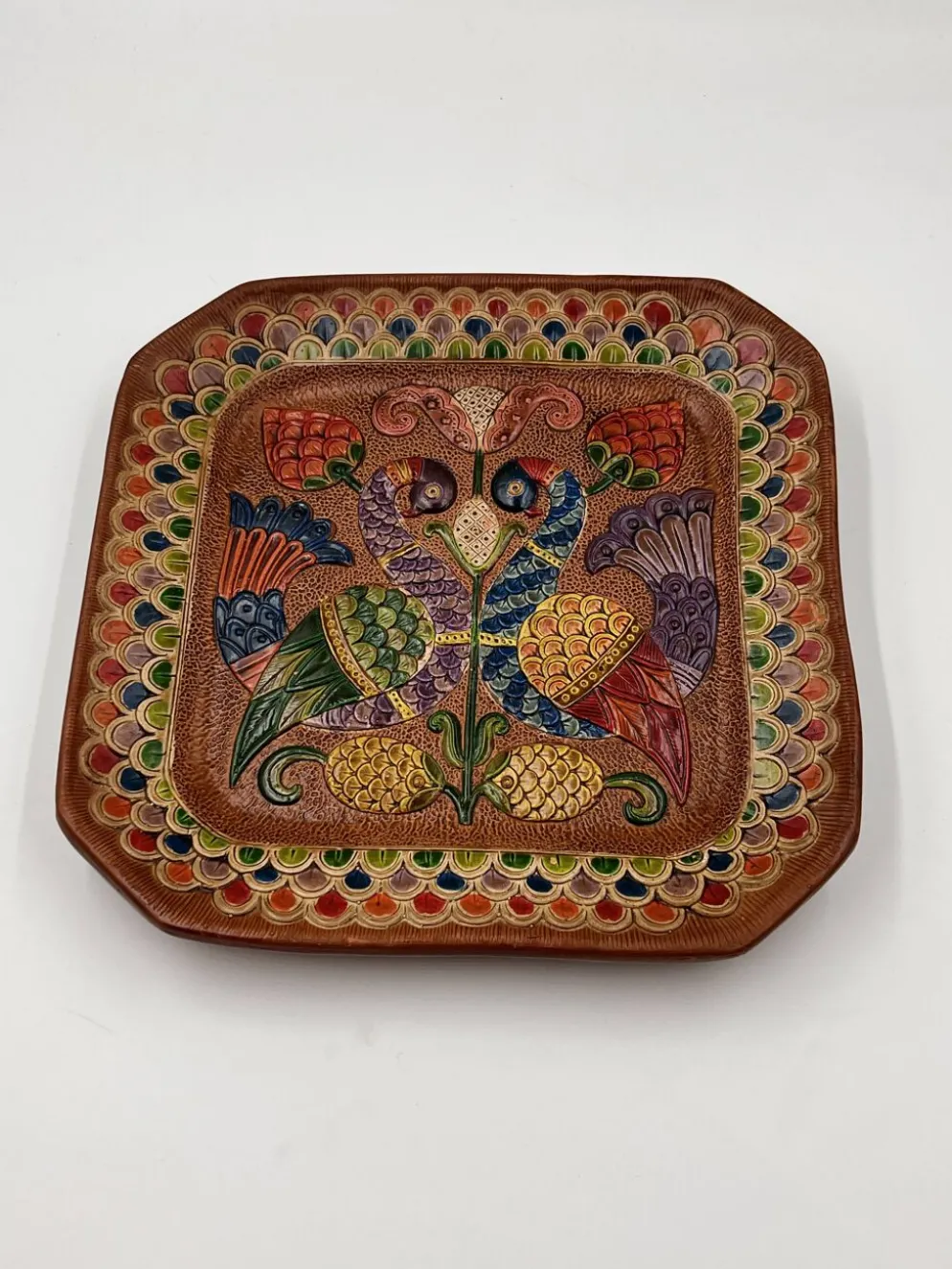 Assiette carrée en céramique Ceramica del Convento